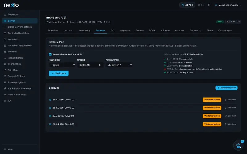 Backups & Backup-Plan