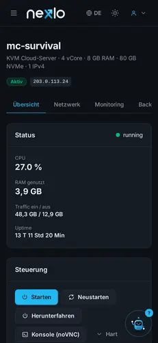 Server-Übersicht