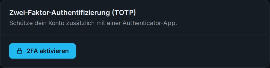 Zwei-Faktor-Authentifizierung aktivieren